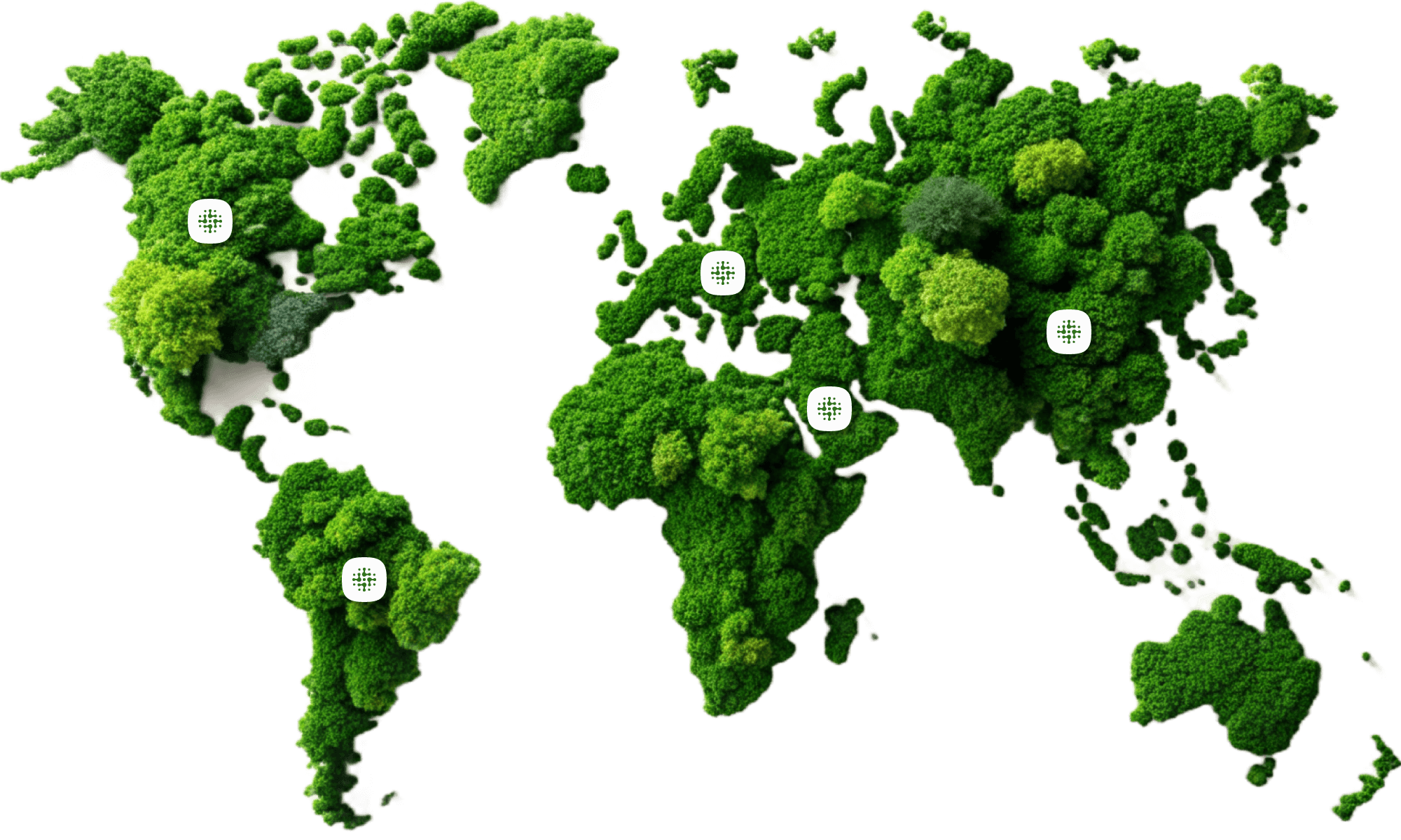 World Map with TellusPower Locations
